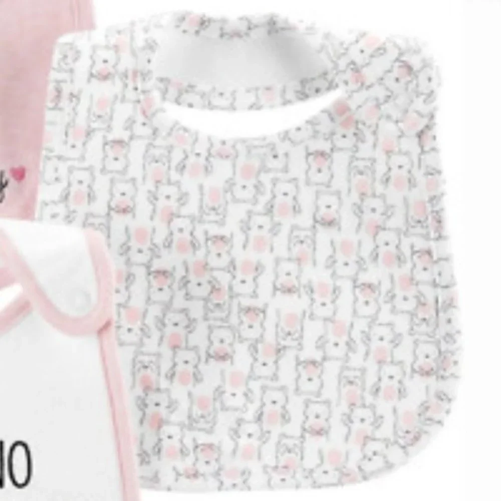 Carter's Baby Girl Water Resistant 3 Pack Bibs